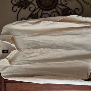 Bnwt Ouku Linen Blend Tunic Shirt